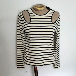 A.L.C. Striped Black and White Women's Top Sz XS